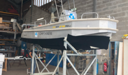 Mise en service d'Electr’o, notre bateau "sur-mesure" 100% électrique, avec un antifouling respectueux de l'environnement.